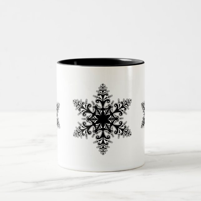 Holiday Snowflakes Tasse Kaffee (Mittel)