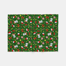 Holiday Snowman Fleecedecke