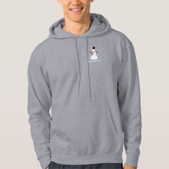 Holiday Snowman: Flex Fleece Zip Hoodie (Vorderseite)