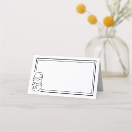 Holiday Snowman Platzkarte