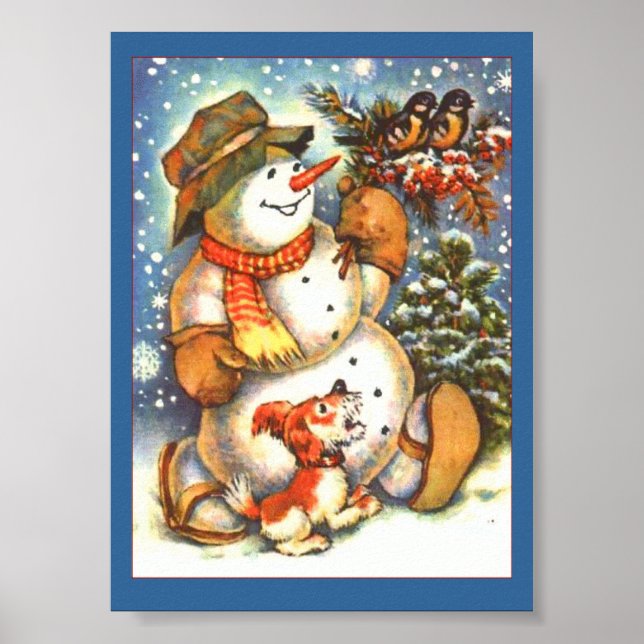 Holiday Snowman Poster (Vorne)