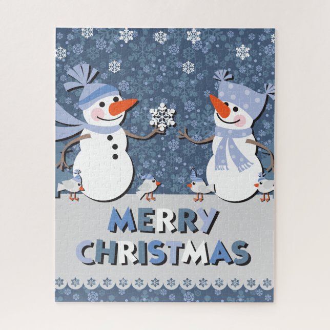 Holiday Snowman Puzzle (Vertikal)