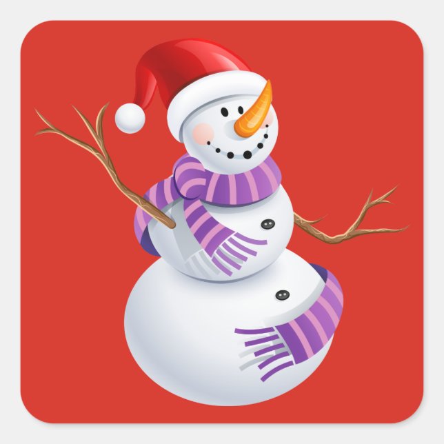 Holiday Snowman Stickers (Vorderseite)