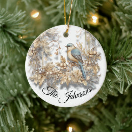 Holiday Songbird - Custom Keramik Ornament