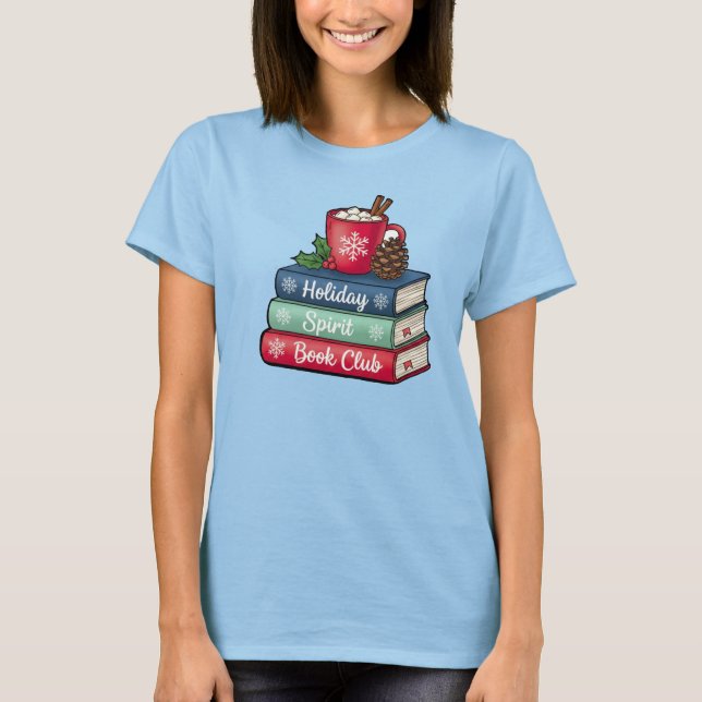 Holiday Spirit Book Club T-Shirt | Book Lovers (Vorderseite)