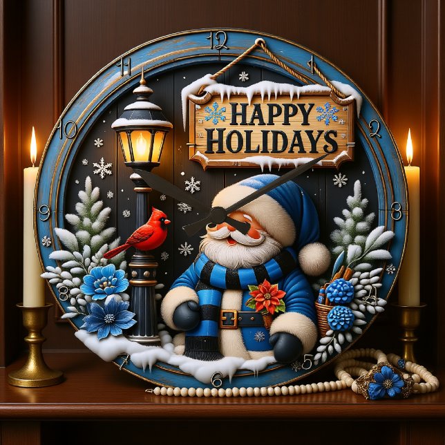 Holiday Spirit Clock Große Wanduhr (Von Creator hochgeladen)