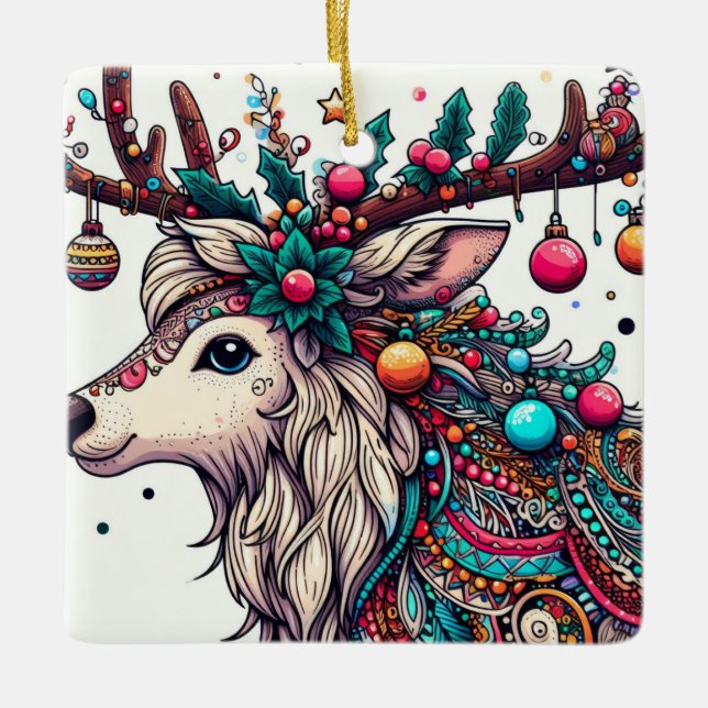 Holiday Spirit Keramikornament (Vorderseite)