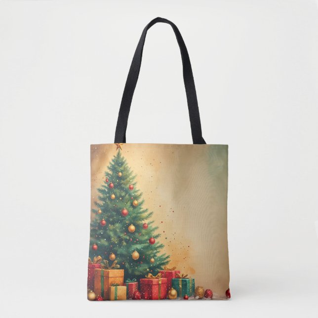 Holiday Spirit Watercolor Tasche (Vorderseite)