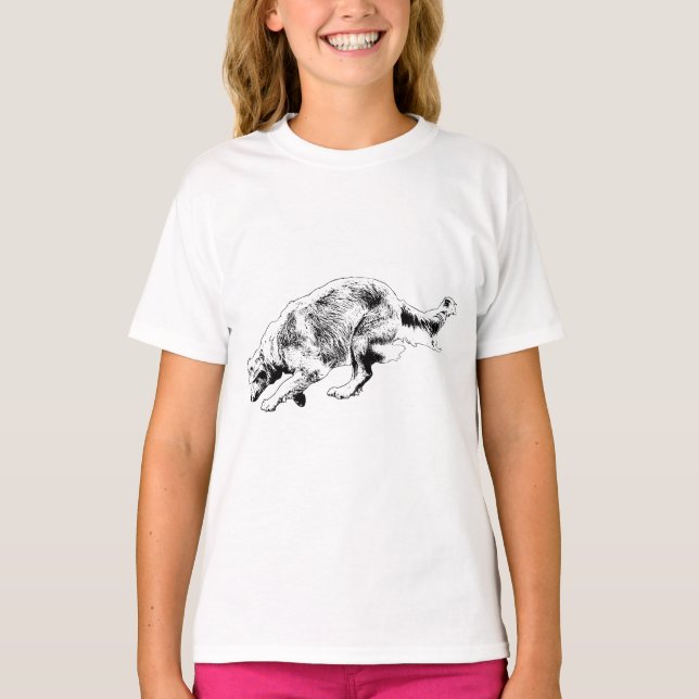 Holiday Sprint Lächeln, Goldenes T-Shirt (Vorderseite)