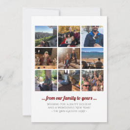 Holiday Square Foto Collage Feiertagskarte