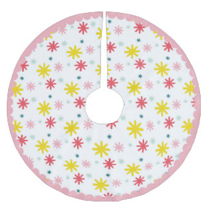 Holiday Stars Tree Skirt Polyester Weihnachtsbaumdecke