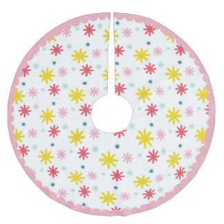 Holiday Stars Tree Skirt Polyester Weihnachtsbaumdecke