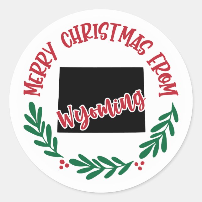 Holiday Sticker von Wyoming (Vorderseite)