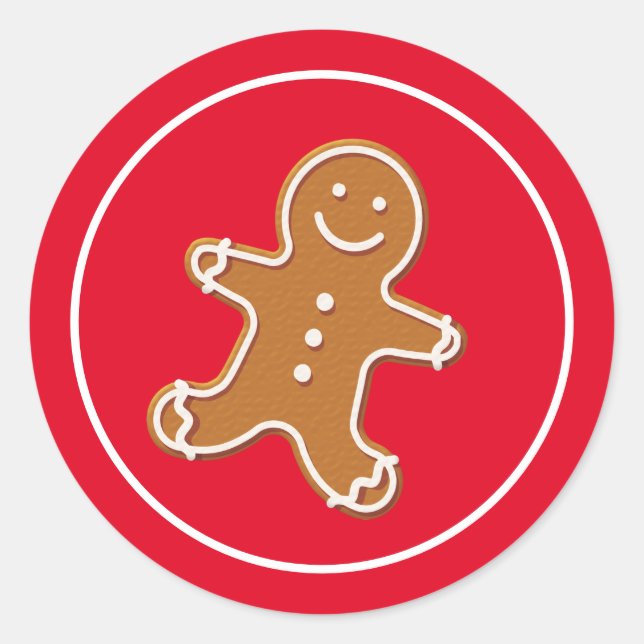 Holiday Stickers Gingerbrot Man (Vorderseite)