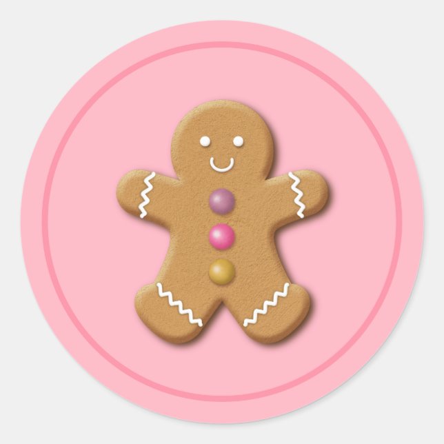 Holiday Stickers Gingerbrot Man (Vorderseite)