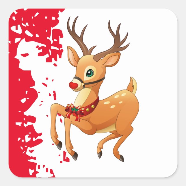Holiday Stickers Rudolph (Vorderseite)