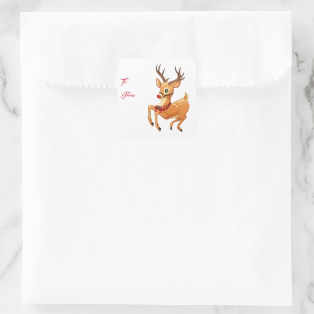 Holiday Stickers Rudolph (Tasche)