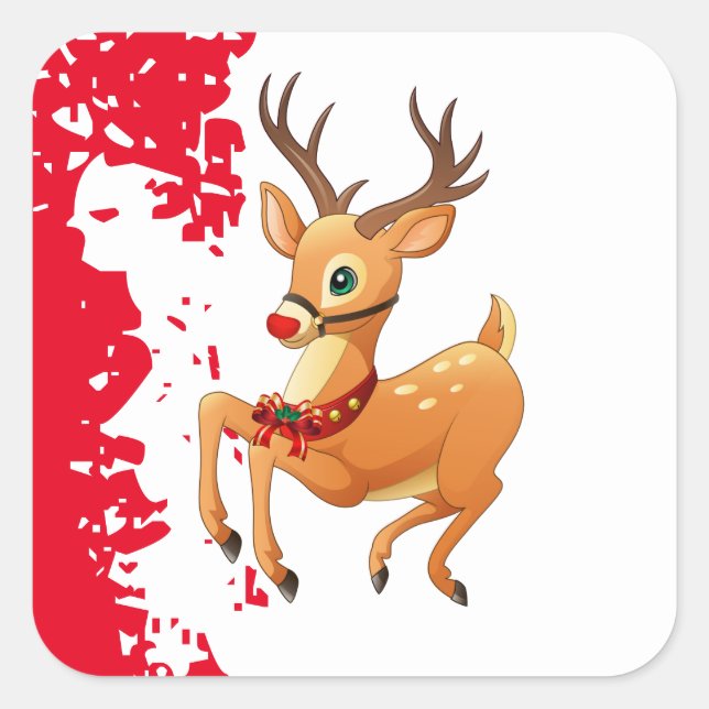Holiday Stickers Rudolph (Vorderseite)