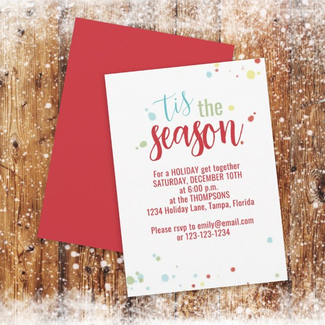 Holiday String Lights Das bunte Niedliche der Sais Einladung (Von Creator hochgeladen)