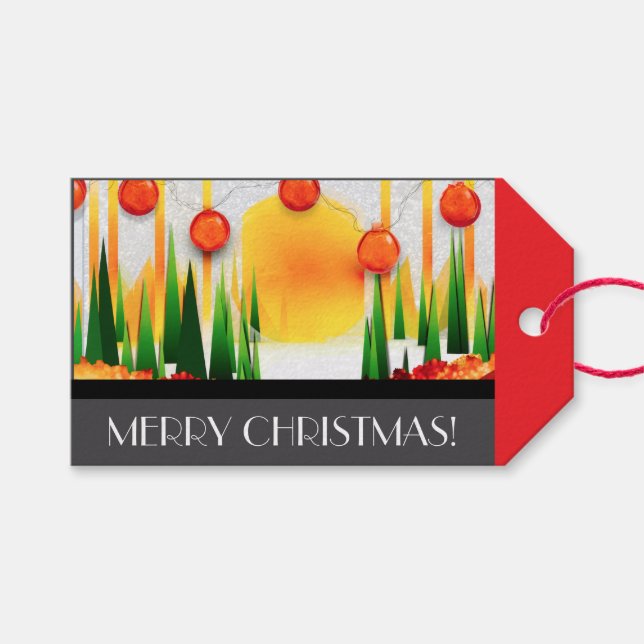 HOLIDAY SUNSHINE WITHIN THE PINES :) GESCHENKANHÄNGER (Vorderseite (Horizontal))