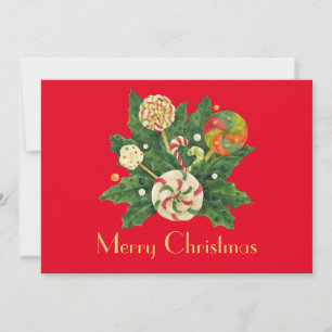 Holiday Süßigkeiten Bouquet Feiertagskarte