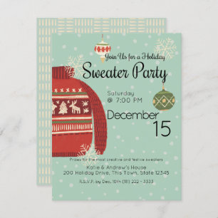 Holiday Sweater Party Einladung