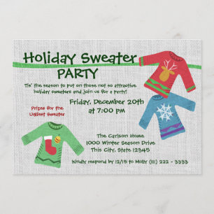 Holiday Sweater Party Einladung