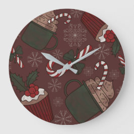 Holiday Sweet Leckereien Große Wanduhr