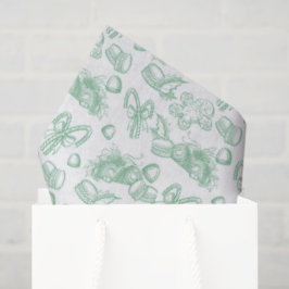 Holiday Sweets- Mint (Sheer) Seidenpapier
