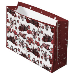 Holiday Sweets- Peppermint (Solid) Große Geschenktüte