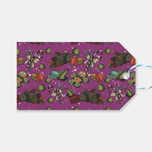 Holiday Sweets- Sugar Plum (Color) Geschenkanhänger (Vorderseite (Horizontal))