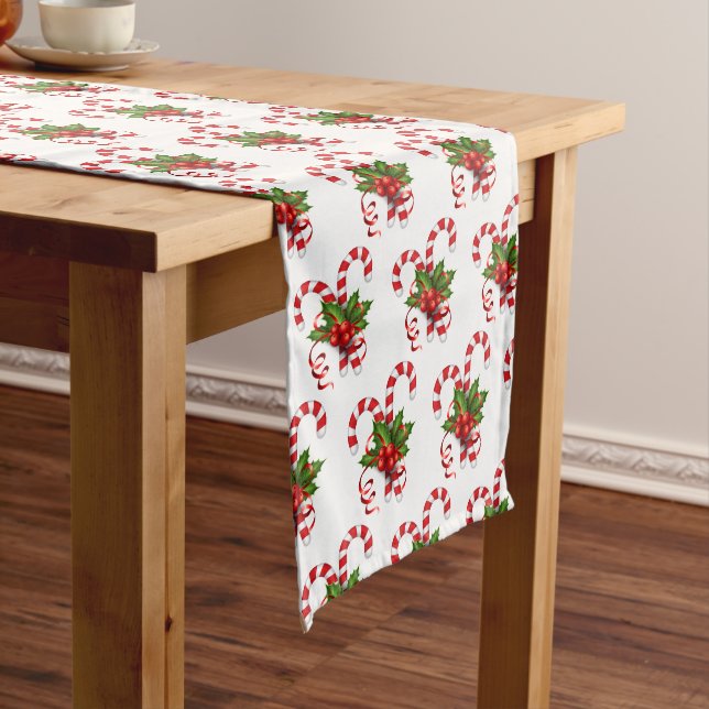 Holiday Table Runner Candy Cane Großer Tischläufer (Beispiel)