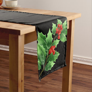 Holiday Table Runner Holly Großer Tischläufer