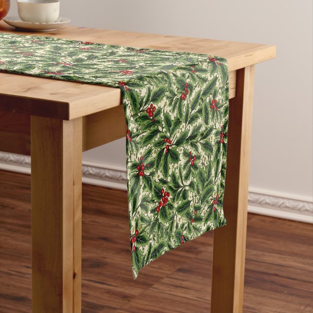 Holiday Table Runner Holly Kurzer Tischläufer (Beispiel)