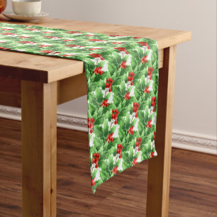 Holiday Table Runner Holly Mittelgroßer Tischläufer