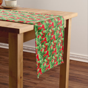 Holiday Table Runner Holly Mittelgroßer Tischläufer