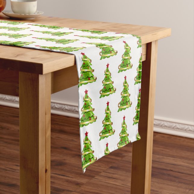 Holiday Table Runner Tree Kurzer Tischläufer (Beispiel)
