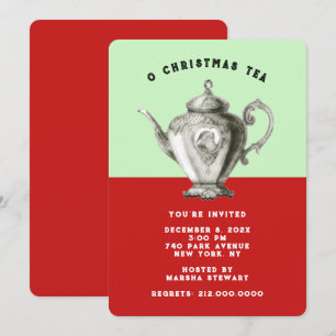 Holiday Tea Invites Einladung