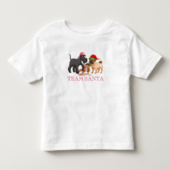 Holiday Team Santa Kids T - Shirt (Vorderseite)