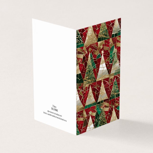 Holiday Thema Multi Tree Vitrail Mosaik (Vorderseite)