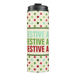 Holiday Thermal Tumbler/Travel Mug by ©NHC Thermosbecher