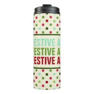 Holiday Thermal Tumbler/Travel Mug by ©NHC Thermosbecher