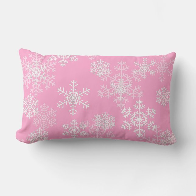 Holiday Throw Kissen Schneeflocken (Vorderseite)