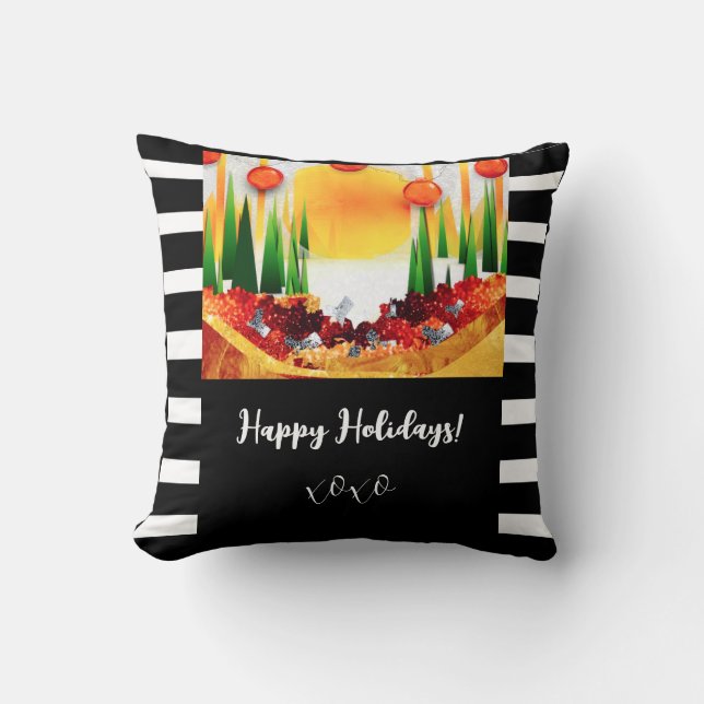 HOLIDAY Throw Pillow Kissen (Vorderseite)