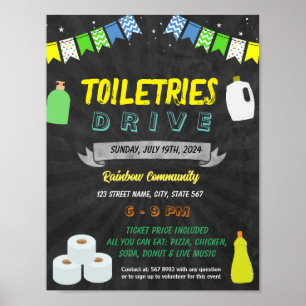 Holiday Toiletteartikel Vorlage Drive Flyer Poster
