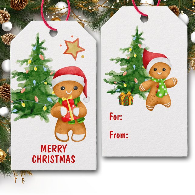 Holiday Tree Gingerbread Man Geschenkanhänger (Von Creator hochgeladen)