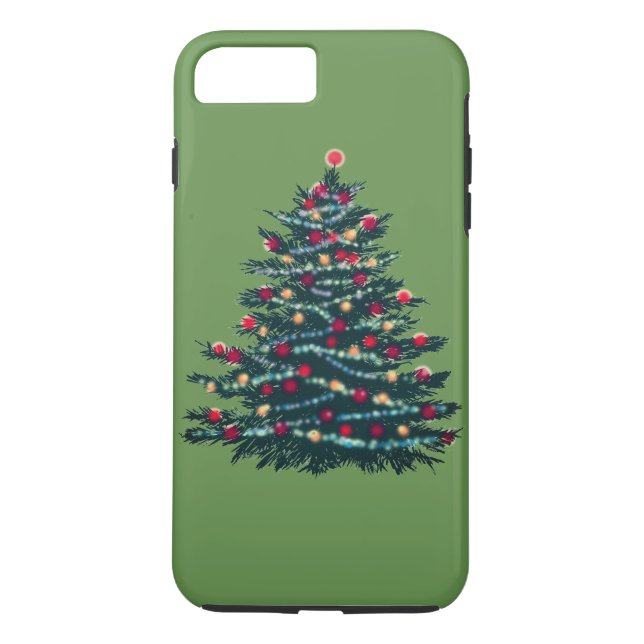 Holiday Tree Green Bacground Case (Rückseite)