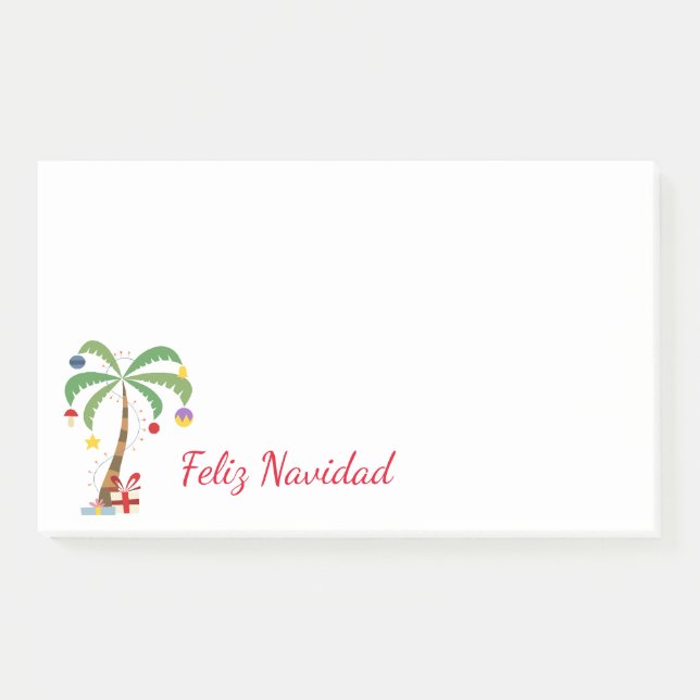 Holiday Tree Post-it-Notes-Feliz Navidad Post-it Klebezettel (Vorderseite)