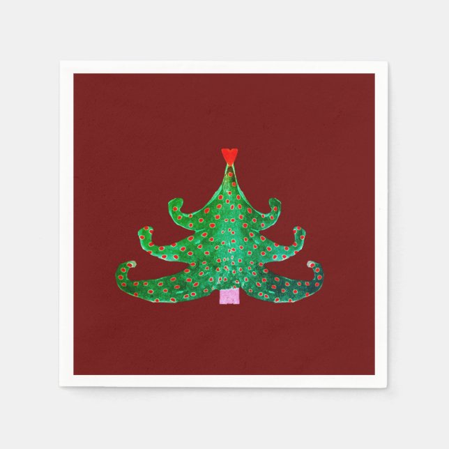 Holiday Tree Serviette (Vorderseite)