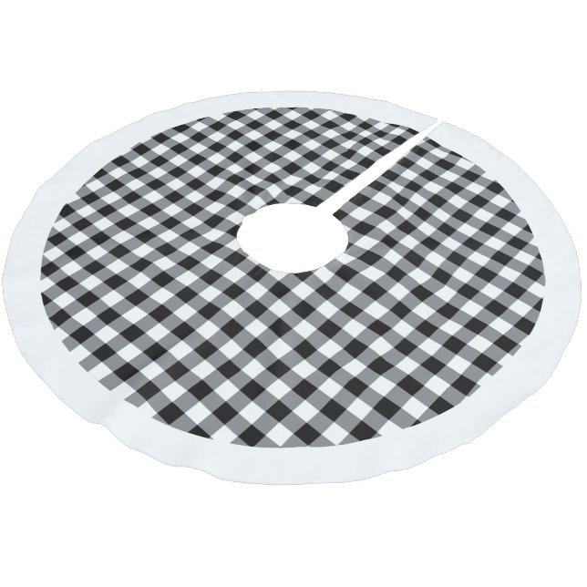 Holiday Tree Skirt Polyester Weihnachtsbaumdecke (Schrägansicht)